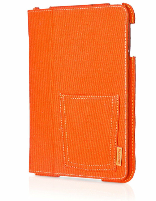 XtremeMac IPDN-MFD-93 Micro Folio Denim 7.9 Inches Case for iPad Mini - Orange