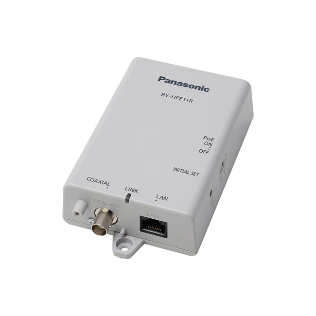 Panasonic BY-HPE11KTCE Coaxial LAN Converter with POE Function, 28 W Consumption