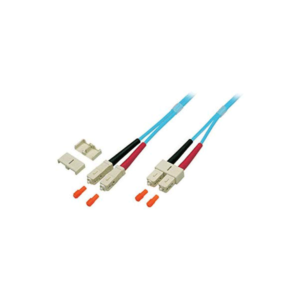 EFB-Elektronik 15 meter SC SC 50 m Turquoise Male/Male OM3 Fiber Optic Cable