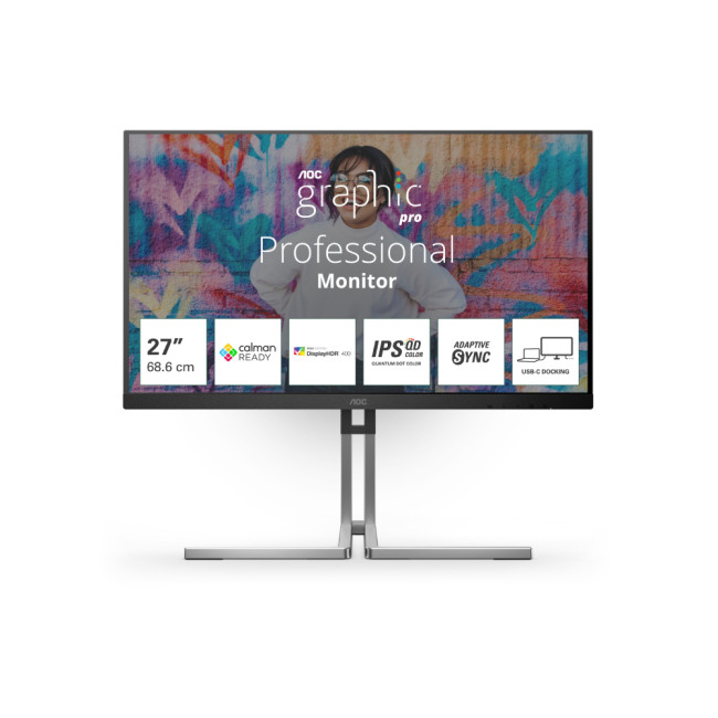 AOC Q27U3CV 68.6 27" 4K Ultra HD IPS Quantum Dot LCD 75 Hz  Monitor