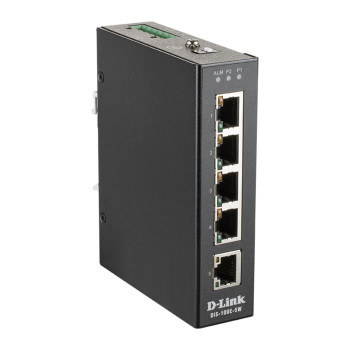 D-Link DIS-100E-5W Unmanaged 5 Ports Network Switch - Green
