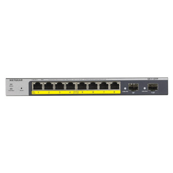 Refurbished NETGEAR ProSAFE GS110TP Managed Gigabit Ethernet 8 Ports Network Switch - Grey