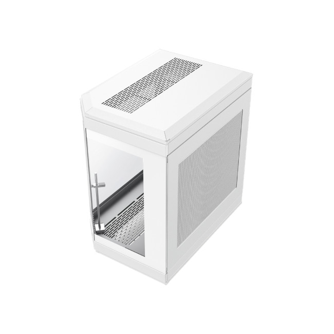 GameMax Hype ATX RGB Tempered Glass Mid Tower Gaming PC Case - White
