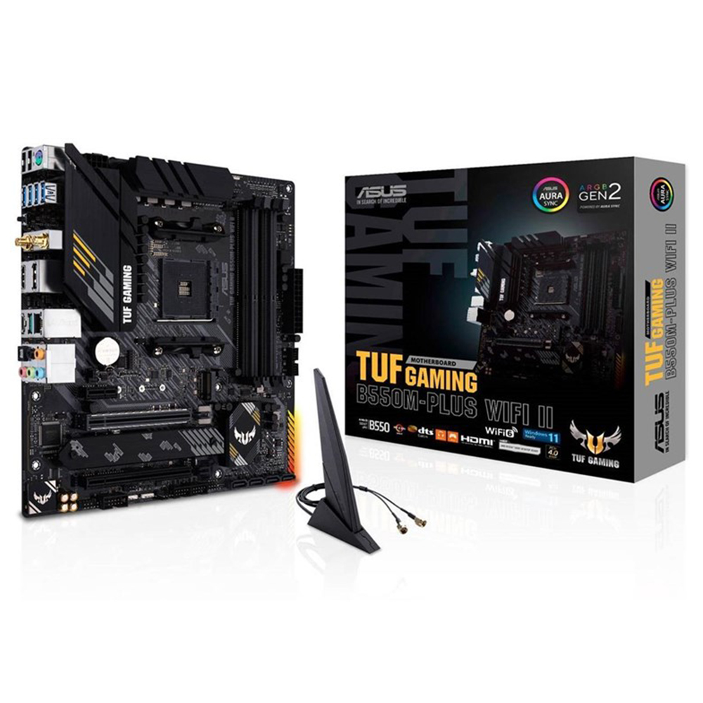 ASUS TUF Gaming B550M-PLUS WIFI II AMD B550 Micro-ATX Socket AM4 Motherboard