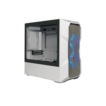 Refurbished Cooler Master TD300 Mesh White Mini Tower Tempered Glass PC Case