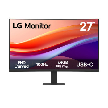 LG 27U421A-B 27" Curved Full HD 100Hz USB-C Monitor