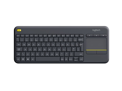 Logitech K400 Plus Wireless Touch Keyboard with Integrated Touchpad - Black