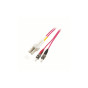 M-CAB 2 m LWL Fibre optic Duplex Jumper LC/ST 50/125 Micron Patch Cable OM4 LSZH
