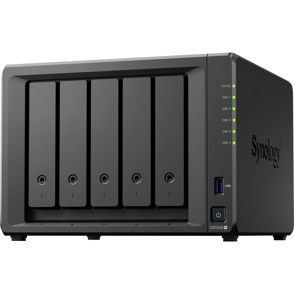 Refurbished Synology DS1525+ 5-Bay NAS Enclosure (8GB RAM)