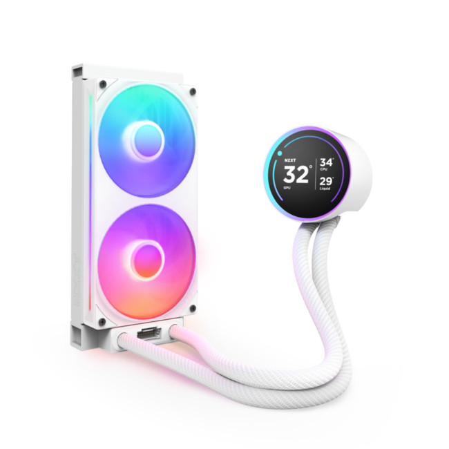 NZXT Kraken Elite 240 RGB (2024) AIO Liquid Cooler - White