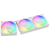 GAMDIAS AURA GL360 V2 White 360mm RGB All-in-One Liquid Cooler