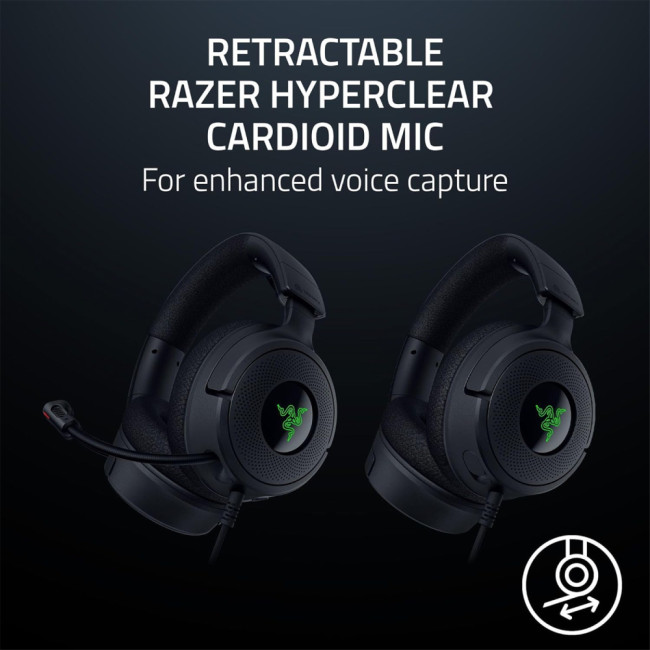 Razer Kraken V4 X Wired Gaming Headset - Black