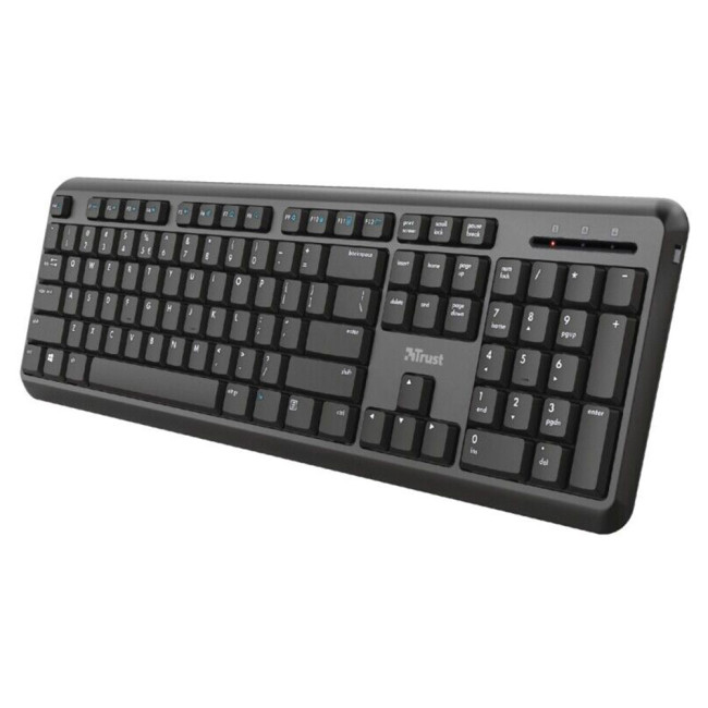 Trust TK-350 keyboard RF Wireless QWERTY UK English, USB Type A, Black - 24417