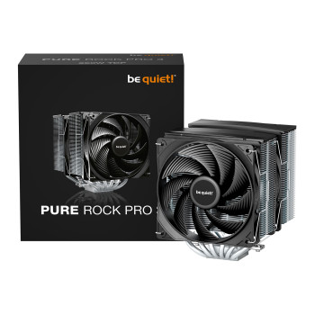 be quiet! Pure Rock Pro 3 Dual Tower 4-pin PWM CPU Air Cooler Silver
