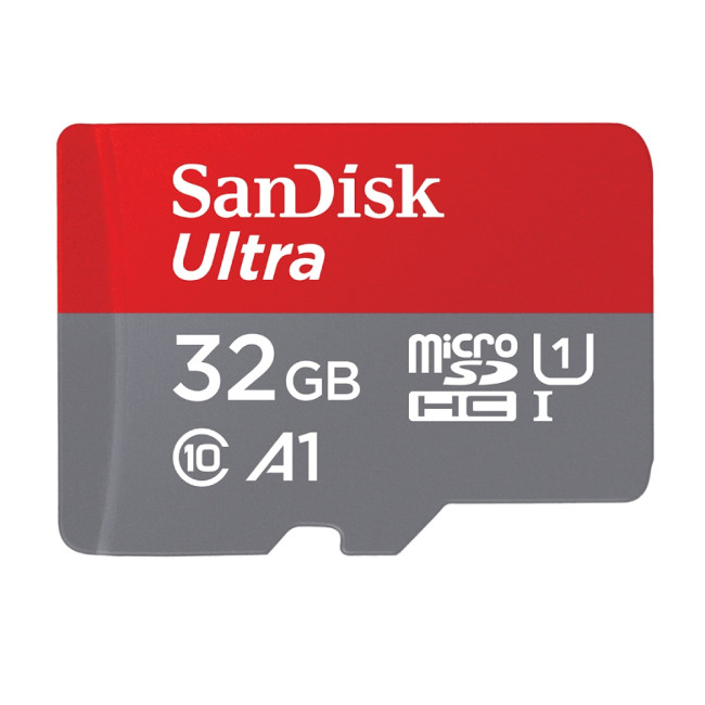 SanDisk Ultra Memory Card 32 GB MicroSDHC Class 10 - Red & Grey