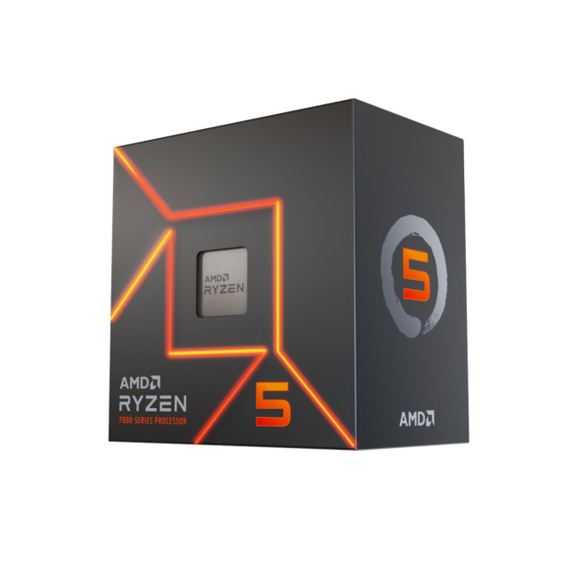AMD Ryzen 5 7600 Socket AM5 Processor with Wraith Spire Active Fan Air Cooler