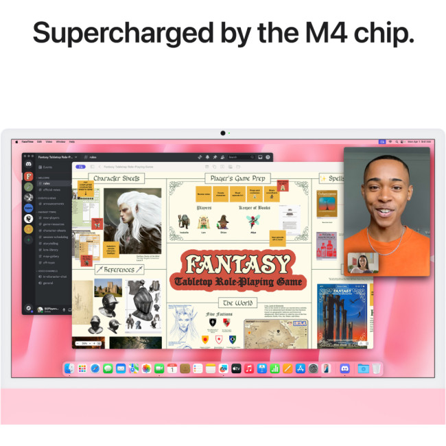 Apple iMac MWV43B/A M4 Chip 16GB RAM 256GB SSD 24" 4.5K Retina MacOS All In One PC - Pink