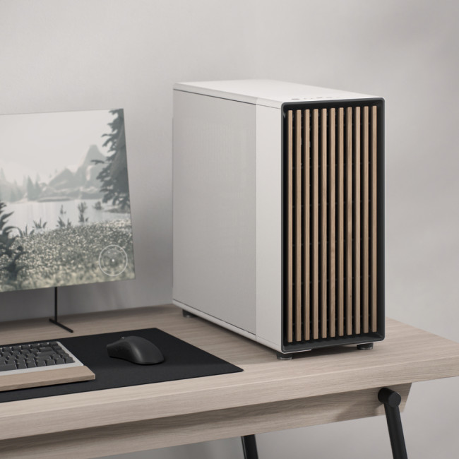 Fractal Design North XL Mesh Side Panel EATX Full Tower PC Case - Chalk White
