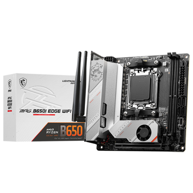 MSI MPG B650I EDGE WIFI Mini ATX Motherboard AMD B650 Socket AM5 M.2 NVMe