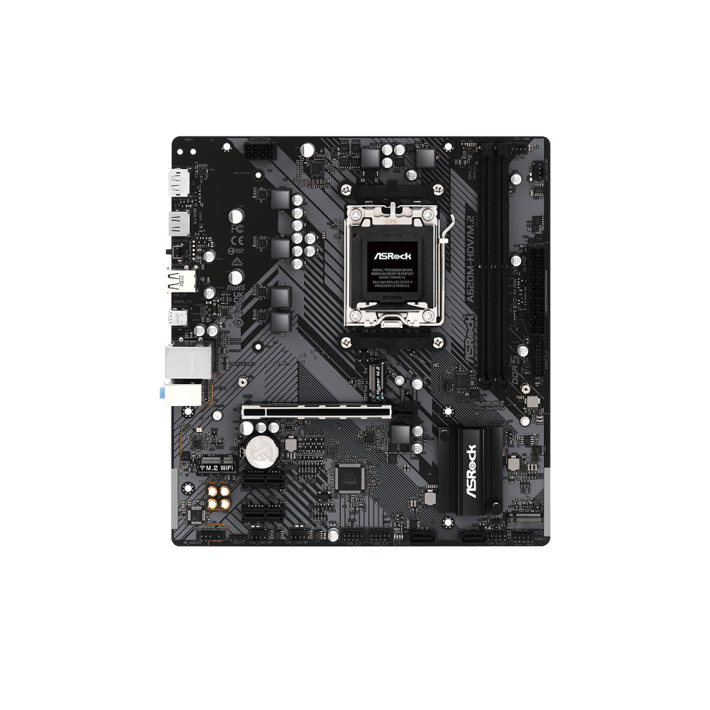 Asrock A620M-HDV/M.2 AMD A620 AM5 Micro ATX Motherboard