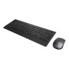 Lenovo Professional Wireless Keyboard and Mouse QWERTY UK English Layout - Black