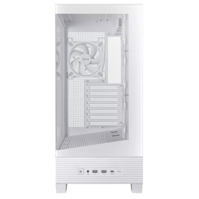 ASUS A31 PLUS TG ARGB Tempared Glass Mid Tower Gaming PC Case - White