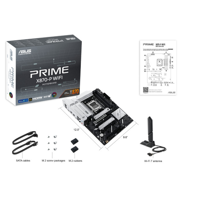 ASUS PRIME X870-P WIFI AMD X870AM5 ATX Motherboard