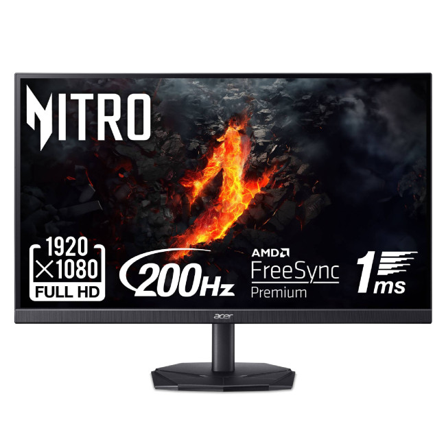 Acer Nitro KG241YX3  24" Full HD 200Hz 0.5ms Freesync Premium Gaming Monitor with Speakers
