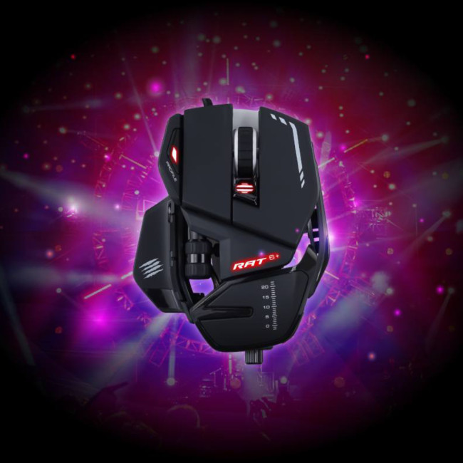 Mad Catz rat 6+ Optical USB Gaming Mouse - Black