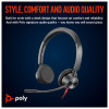 Poly Blackwire 3325 Wired USB Headset Black with 3.5mm Plug & USB-C/A Adapter - 8X221AA