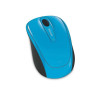Microsoft Wireless Mobile Mouse 3500 Ambidextrous Bluetrack - Cyan Blue
