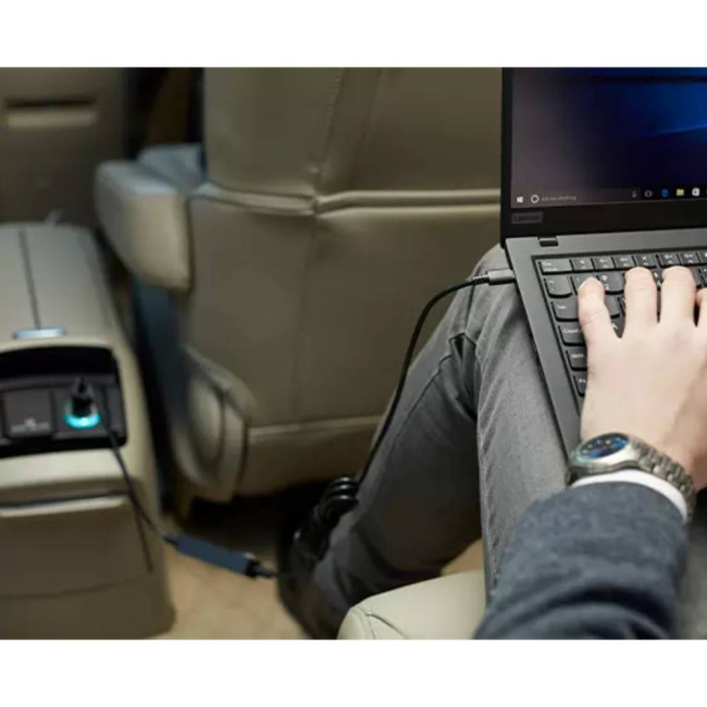 Lenovo 40AK0065WW Auto Mobile Device Charger 65W USB-C DC Adapter