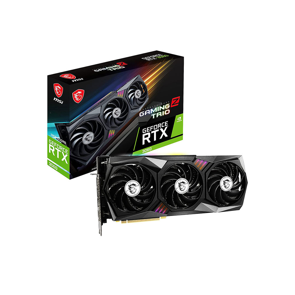 MSI GeForce RTX 3060 GAMING Z TRIO 12GB Graphics Card 192-bit