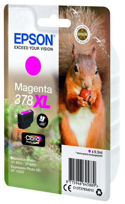 Epson C13T37934010 (378XL) Ink cartridge magenta 830 pages 9ml