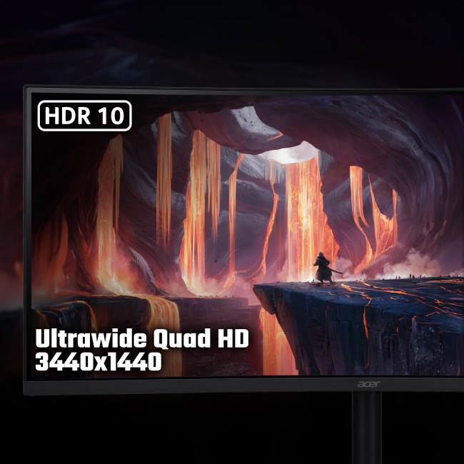 Acer Nitro XV345CURX0 34" Curved UWQHD 200Hz FreeSync Premium Gaming Monitor