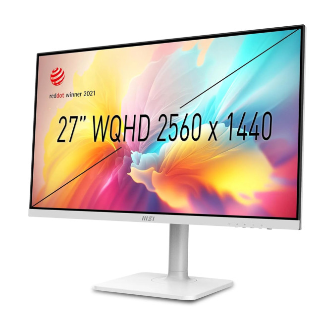 MSI Modern MD272QXPW 27" IPS Quad HD 100Hz 1ms USB-C Height Adjustable Monitor