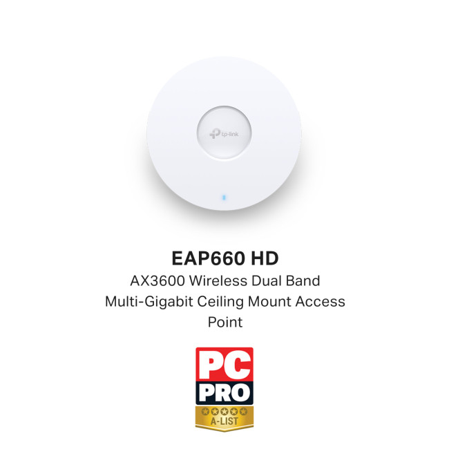 TP-Link Omada AX3600 Wireless Dual Band Multi-Gigabit Ceiling Mount Access Point