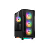 Gamdias ATHENA M6 LITE Tempered Glass Mid Tower Gaming PC Case - Black