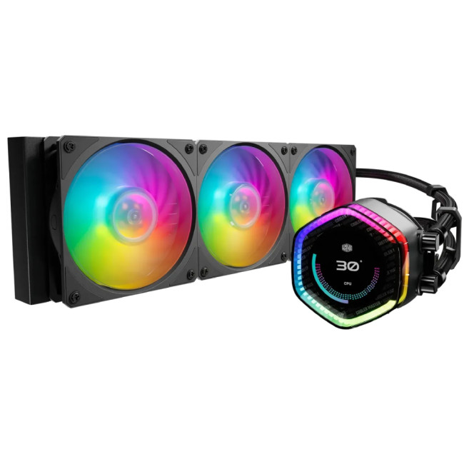 Cooler Master MasterLiquid 360 Ion 2.1" ARGB All In One CPU Liquid Cooler Black