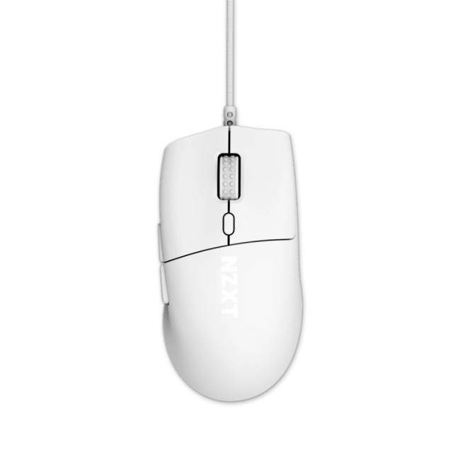 NZXT Lift 2 ERGO Ergonomic Wired Gaming Mouse - White