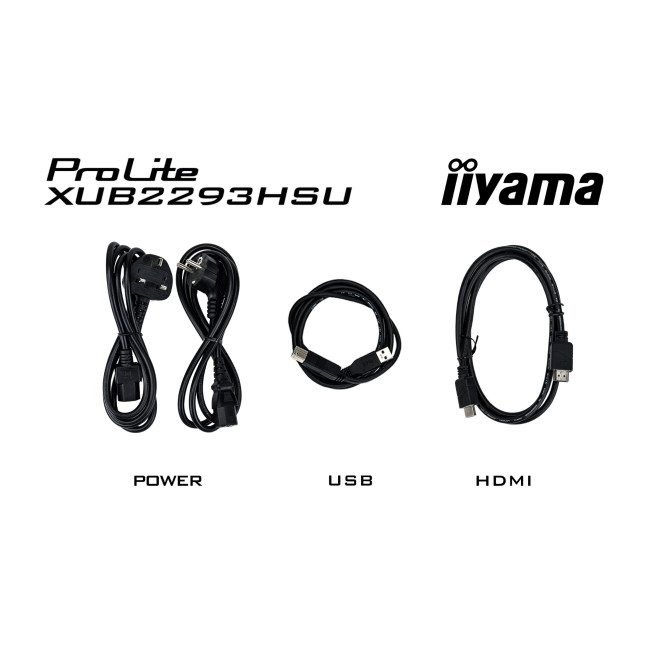 iiyama ProLite XUB2293HSU 21.5" IPS Full HD 100Hz Height Adjustable Monitor with Speakers