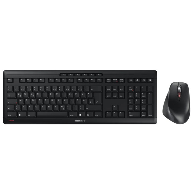 CHERRY Stream Desktop Comfort Wireless RF QWERTY UK English Keyboard & Mouse Combo