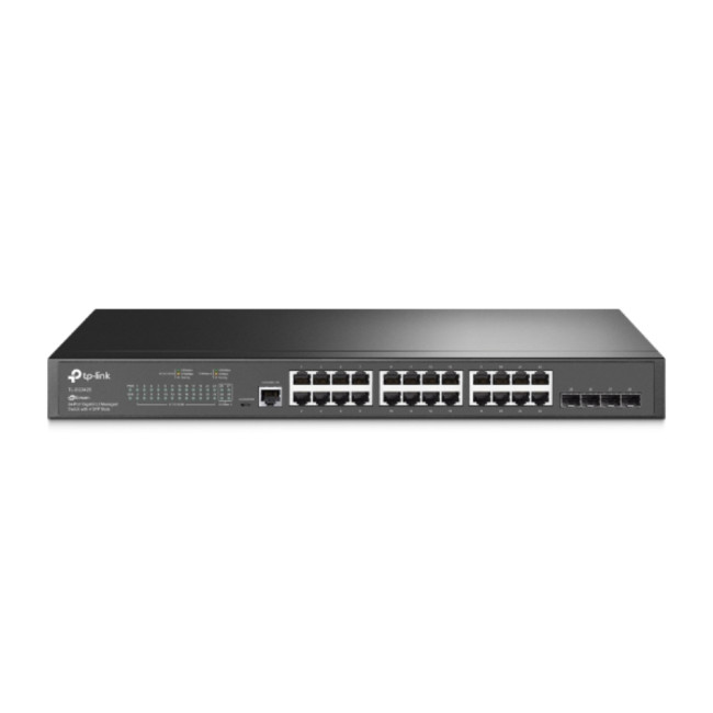 TP-LINK TL-SG3428 56 Gbit/s Rack Mountable Managed 24 x Gigabit Ethernet RJ45+4 x SFP Ports Network Switch
