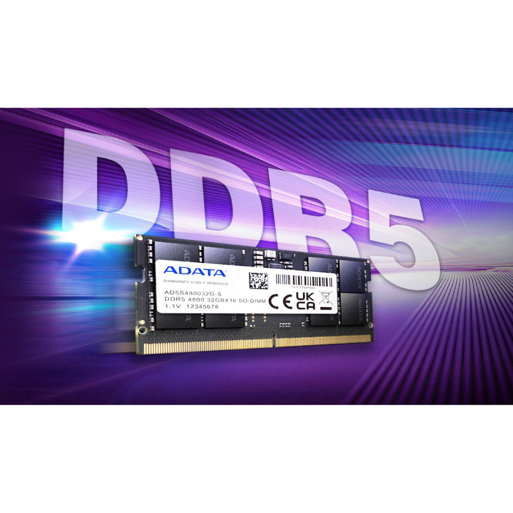 ADATA AD5S480032G-S 32GB 4800 MHz DDR5 Laptop Memory