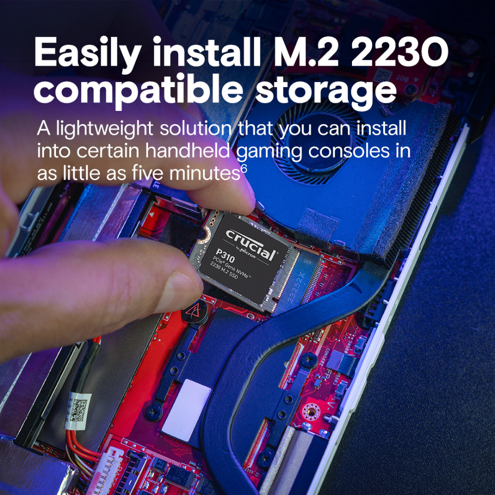 Crucial P310 1TB M.2 NVMe 7100 MB/s SSD CT1000P310SSD2