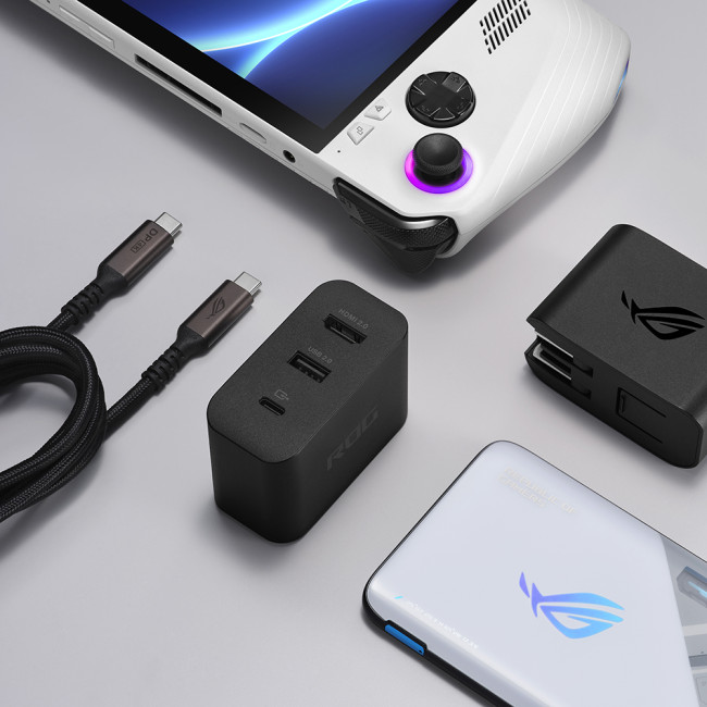 ASUS ROG Ally 65W Charger Dock AC65-03 CHARGER DOCK - Black US+EU+UK/TYPE C - 90XB08FN-BPW000