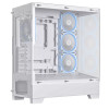 ASUS A31 PLUS TG ARGB Tempared Glass Mid Tower Gaming PC Case - White