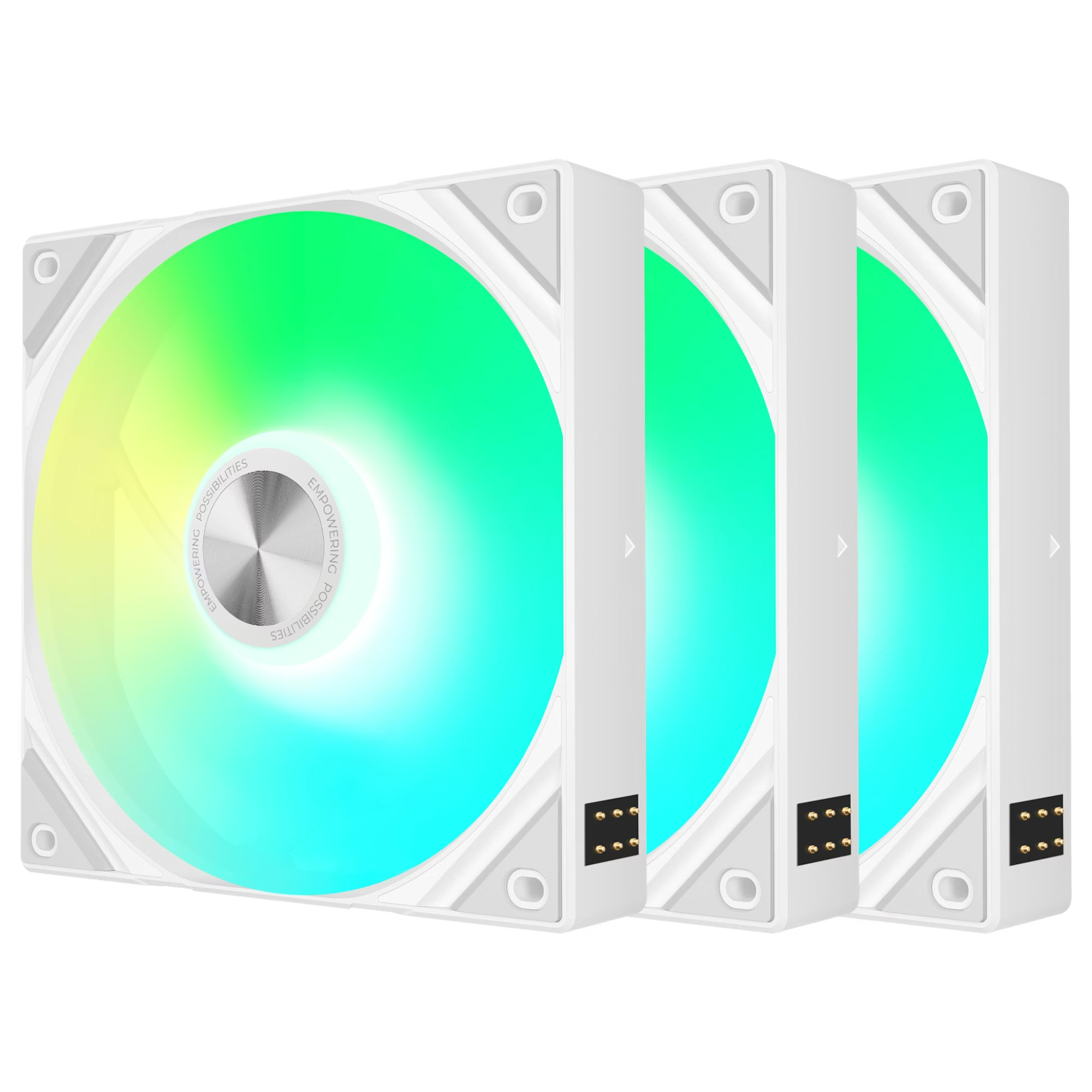 TRYX ROTA SL 120 ARGB 120 mm Reverse Triple Pack - White