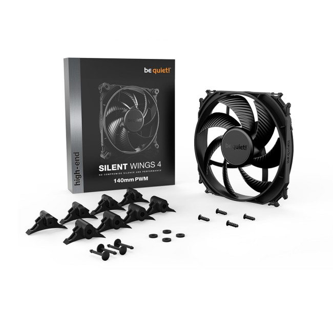 be quiet! Silent Wings 4 140mm PWM high-speed 6-Pole Fan Motor Technology 4-pin PWM PC Fan