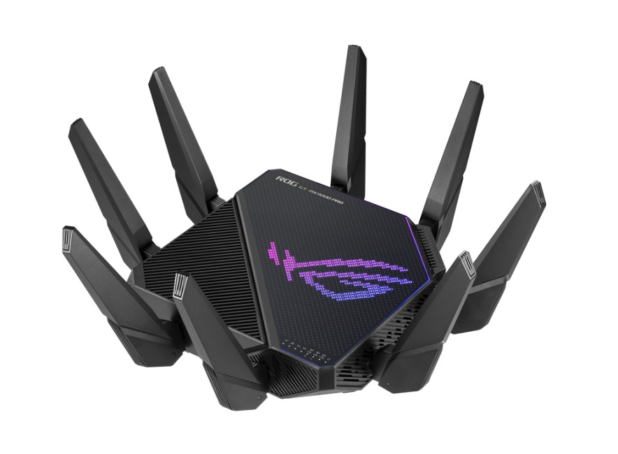 ASUS ROG Rapture GT-AX11000 Pro Wireless Router Gigabit Ethernet Tri-band (2.4 GHz / 5 GHz / 5 GHz) Black - 90IG0720-MU2A00